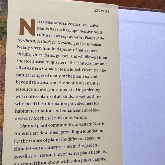 Native Plants of the Northeast hardcover Book - Picture 3 of 6